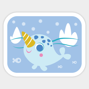 Baby Narwhal Sticker